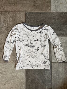 Kyte BABY 3T Charcoal Marble Kids Pajama Top